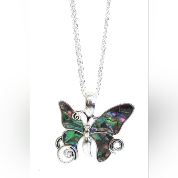 Jewelry - ABALONE Butterfly Necklace